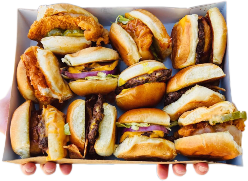 box of sandwiches 